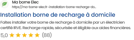 Resultats recherche Ma borne Elec